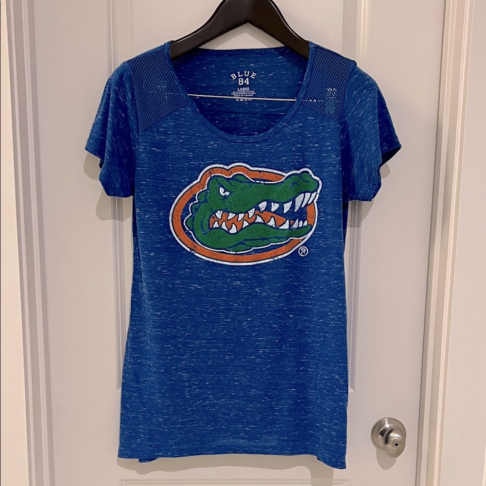 Blue 84 Blue FL Gator Graphic Tee, size L